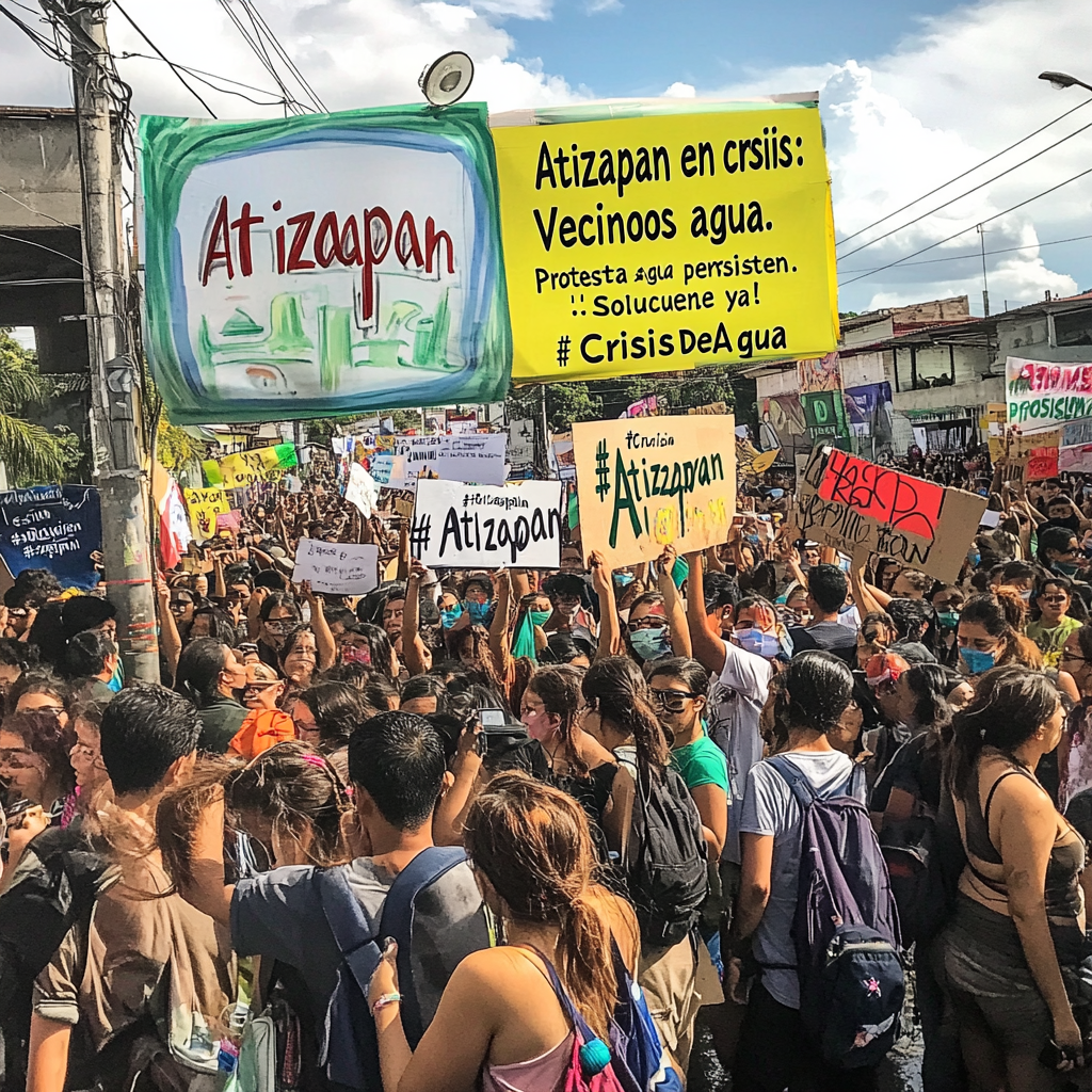 vecinos-de-atizapan-protestan-por-falta-de-agua