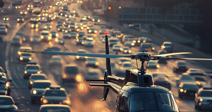 Вертолет приземлился на улице, спровоцировав затор на I-15 в округе Сан-Диего — KTLA